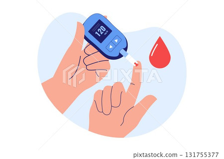 Illustration of Blood Sugar Control and Diabetes Management Illustration of Blood Sugar Control and Diabetes Management 131755377