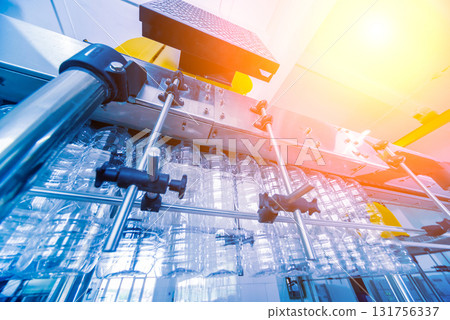 The plastic bottle blowing machine. PET preforms for blowing of plastic bottles 131756337