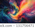 Abstract oil painting on canvas 131756471