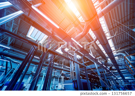 Air conditioning of buildings. Background of ventilation pipes. Air conditioning of buildings. Background of ventilation pipes. 131756657