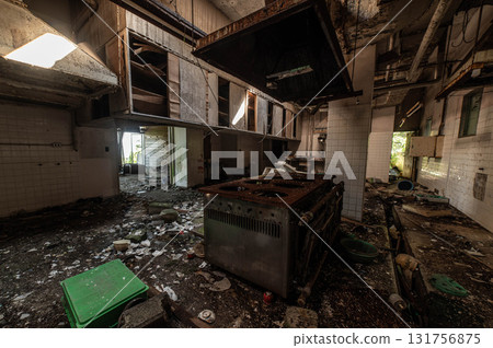 Abandoned hotel in the mountains Abandoned hotel in the mountains 131756875