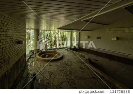 Abandoned hotel in the mountains 131756888