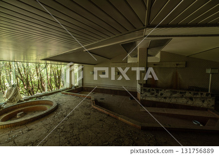 Abandoned hotel in the mountains Abandoned hotel in the mountains 131756889