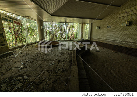 Abandoned hotel in the mountains Abandoned hotel in the mountains 131756891