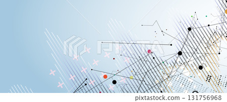 Scientific circle design with technical vector elements technology data background Scientific circle design with technical vector elements technology data background 131756968