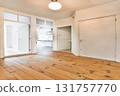 Light-filled room featuring wooden flooring and modern design elements, perfect for contemporary living or as a workspace. 131757770