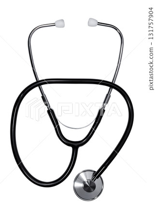 Medical phonendoscope (stethoscope) isolated on white background 131757904