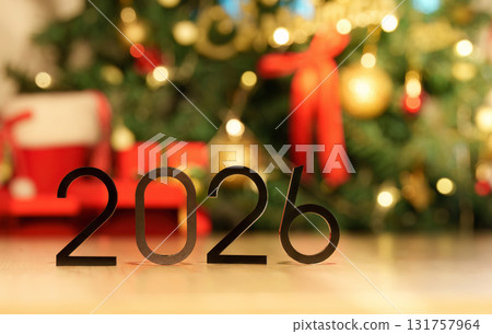 Christmas and New Year 2026 Celebration with Festive Decorations Christmas and New Year 2026 Celebration with Festive Decorations 131757964