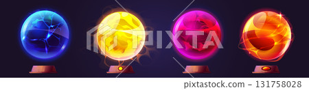 Magic glowing fortune teller ball set Magic glowing fortune teller ball set 131758028