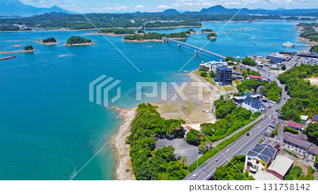 天草五橋、4號橋、3號橋的無人機空拍 天草五橋、4號橋、3號橋的無人機空拍 131758142