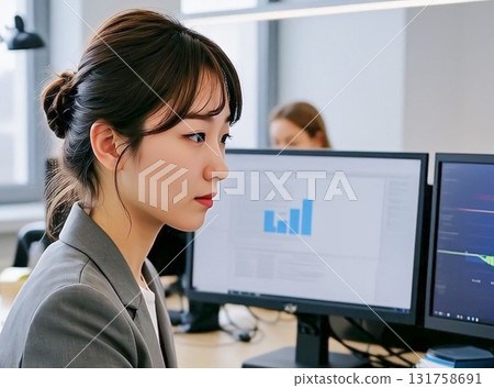Veteran female office worker Veteran female office worker 131758691