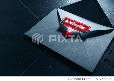 Image of an envelope showing confidential documents 131758746