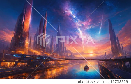 A fantastic illuminated World Heritage Site A fantastic illuminated World Heritage Site 131758829