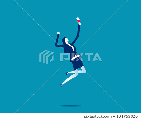 Business people character with beverages and celebrating holiday Business people character with beverages and celebrating holiday 131759020