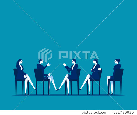 Therapy .Team counseling with psychologist on psychotherapist session. 131759030