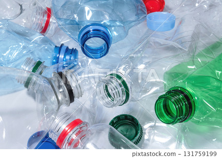 Heap of used plastic bottles Heap of used plastic bottles 131759199