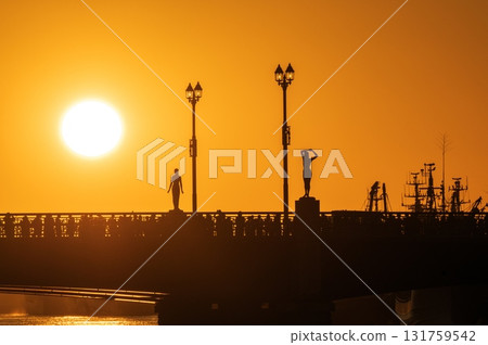 秋天的日落 131759542