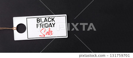 Black Friday tag on black background Black Friday tag on black background 131759701