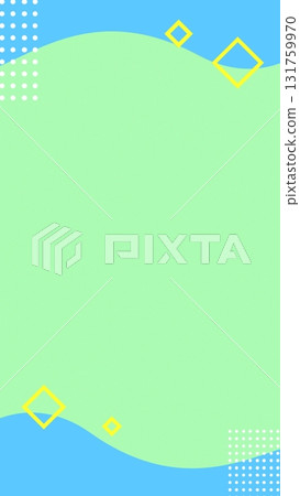 Colorful and cute wave frame background Colorful and cute wave frame background 131759970