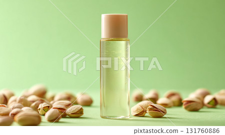 Pistachio oil on green bg 131760886