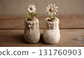 Knitted shoe flower pots 131760903