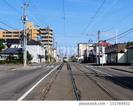 Scenery where a tram runs 131760932