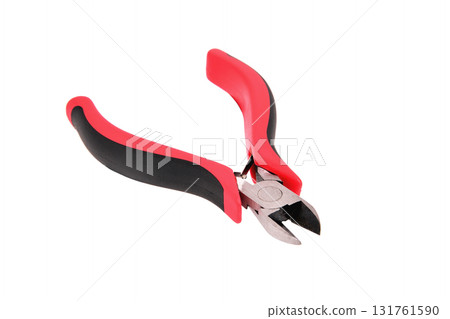 side cutter red black isolate close up 131761590