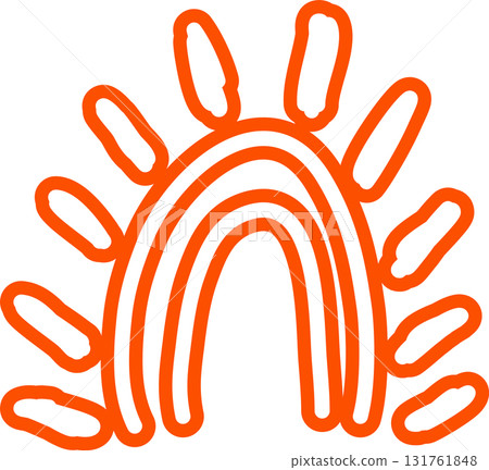 Sun symbols hand drawn, sunshine, sunset, sunlight Sun symbols hand drawn, sunshine, sunset, sunlight 131761848