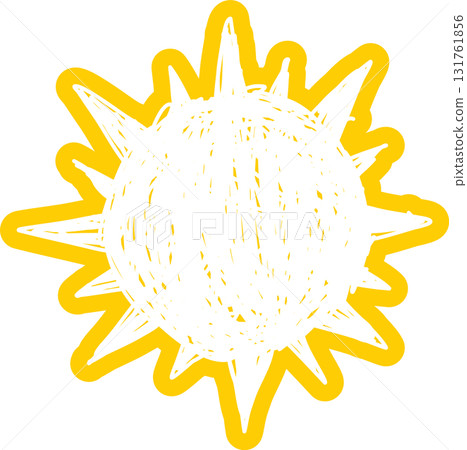 Sun symbols hand drawn, sunshine, sunset, sunlight 131761856