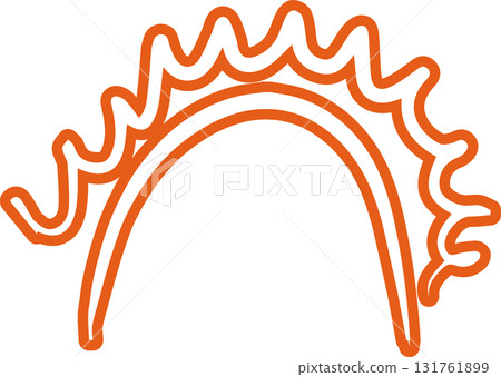 Sun symbols hand drawn, sunshine, sunset, sunlight 131761899