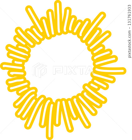 Sun symbols hand drawn, sunshine, sunset, sunlight 131761933