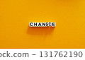Change turning into chance. Opportunity and personal growth. 131762190