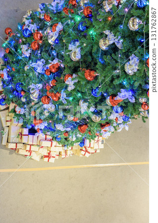 Christmas tree seen from above Christmas tree seen from above 131762867