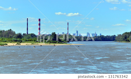 Warsaw, Poland. 11 August 2025. Vistula River in Wawer district Warsaw, Poland. 11 August 2025. Vistula River in Wawer district 131763342