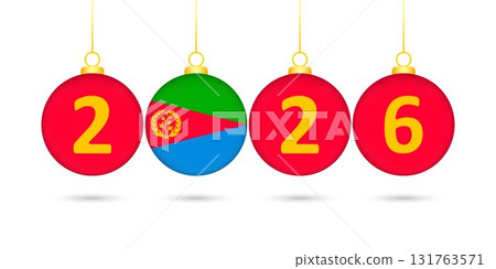 Eritrea Flag Christmas Balls 2026 Decoration. 131763571