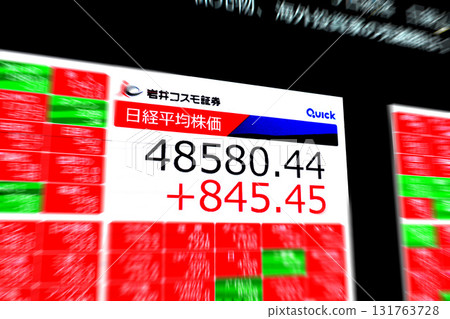 Tokyo cityscape in Japan hits 48,000 yen mark for the first time, reaching a new record high of 48,580 yen 44 sen, stock price/closing price = 9th, Nihonbashi Kabutocho Tokyo cityscape in Japan hits 48,000 yen mark for the first time, reaching a new record high of 48,580 yen 44 sen, stock price/closing price = 9th, Nihonbashi Kabutocho 131763728