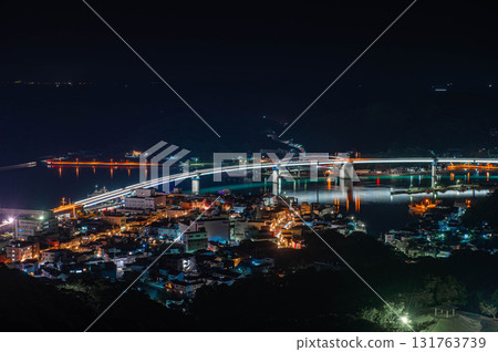 富山櫻木展望台的夜景 富山櫻木展望台的夜景 131763739