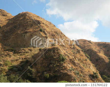 Panorama of the hills  in Sicily, Italy 131764122
