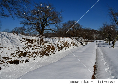 Kunohe Castle 11 Main enclosure, earthworks, moat 131764508