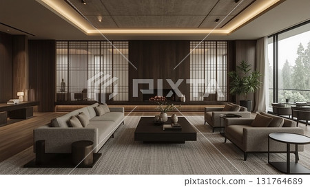 A sophisticated, minimalist space 131764689