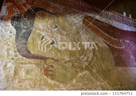 Myanmar, Bagan, Sulamani Temple, murals, frescoes Myanmar, Bagan, Sulamani Temple, murals, frescoes 131764751