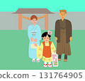 Shichi-Go-San family illustration 131764905