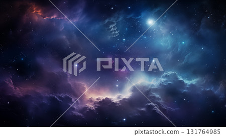 Abstract cosmos background. Space dark background with fragment of our galaxy 131764985