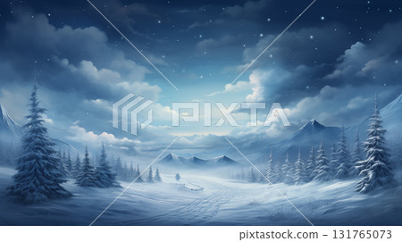 Empty panoramic winter background with copy space Empty panoramic winter background with copy space 131765073