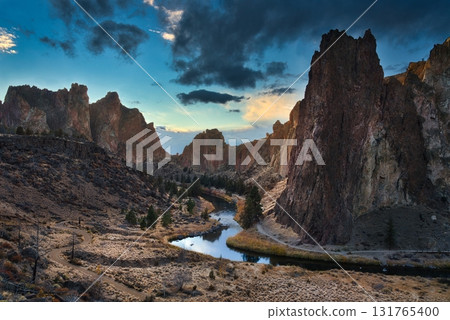 Smith Rock and Sunset 131765400