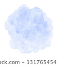 Watercolor splash of blue azure color, background, handmade digital illustration. Element for design in printing, packaging, textile, wallpaper. 131765454