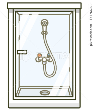 簡易淋浴間示意圖(箱型、室外安裝型) 簡易淋浴間示意圖(箱型、室外安裝型) 131766029