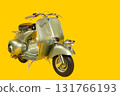 motorcycle on yellow 131766193