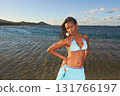 Portrait of a Dominican Girl dressing bikini 131766197