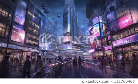 Future city downtown Future city downtown 131766468